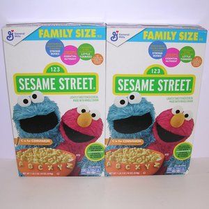 2 Sesame Street Cereal Alphabet Craft Alpha Bits
